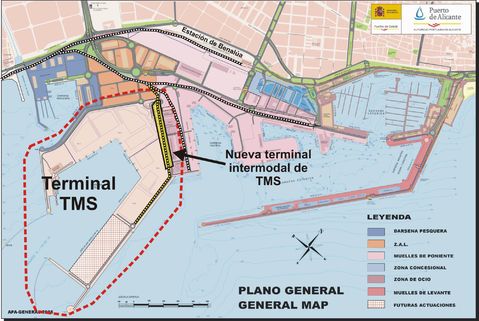 Intermodal terminal of the port of Alicante 2008