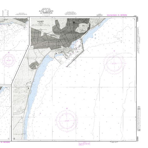 Carta náutica del Puerto de Alicante