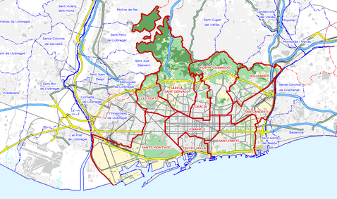 Barcelona map