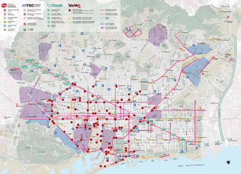 Bike routes and paths in Barcelona