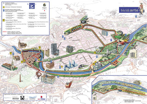 Bike routes and paths in Bilbao 2003