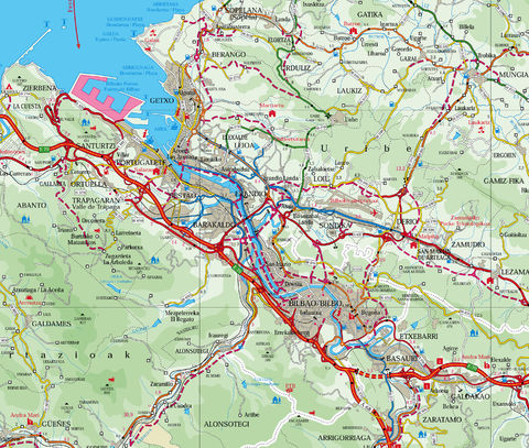 Map of the Bilbao Metropolitan Area