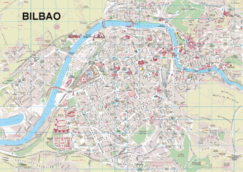 Tourist map of Bilbao