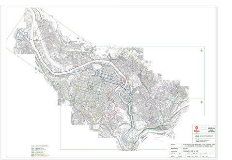 Bidegorris y vías urbanas para la circulación en bicicleta de Bilbao