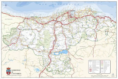 Mapa de Cantabria