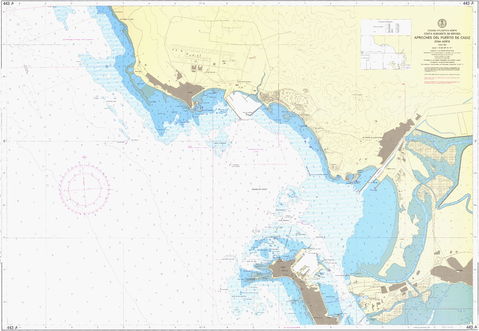 Approaches to the Port of Cádiz north zone 1973