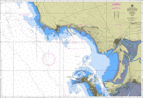 Bahia de Cádiz nautical chart 1987