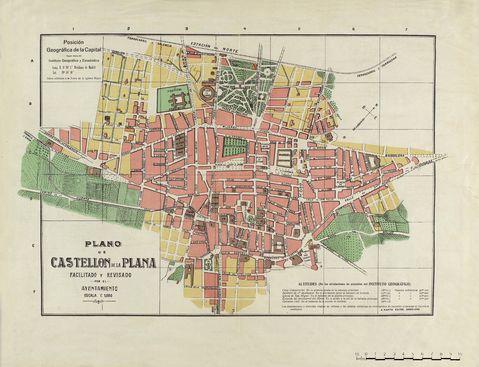 Plano de Castellón de la Plana