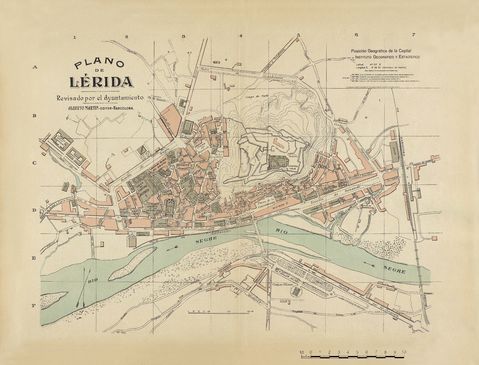 Lleida map