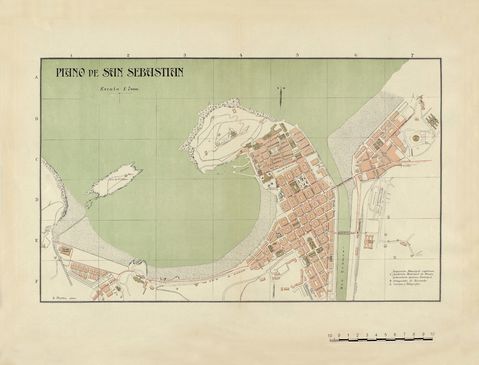 Donostia-San Sebastián map