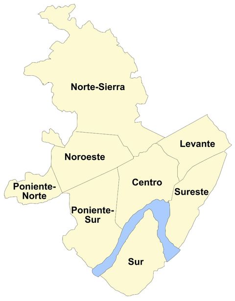 Districts of Córdoba 2010