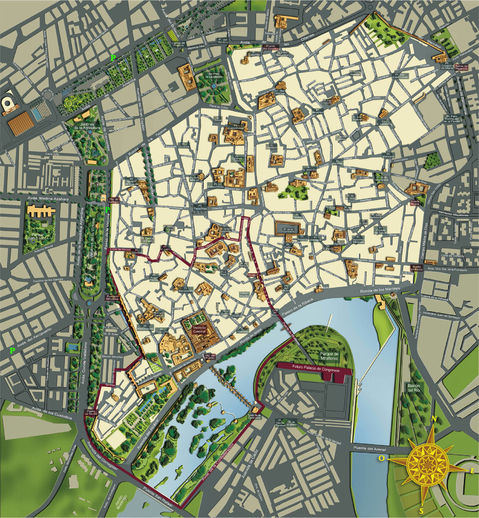 Tourist map of Córdoba