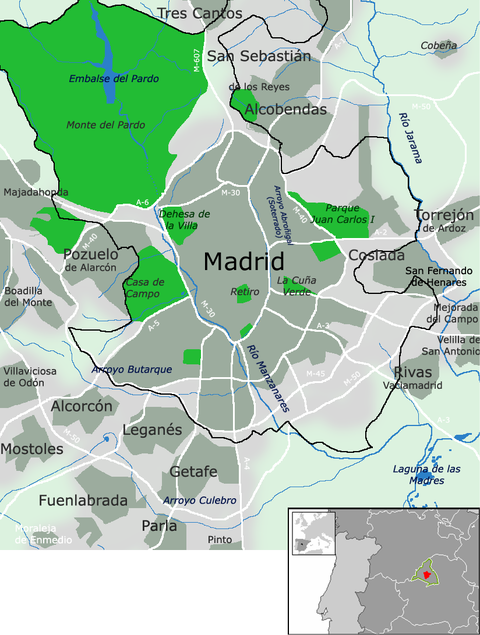 Madrid and surrounding municipalities 2007