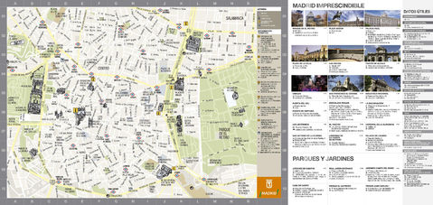 Mapa turístico de Madrid 2009