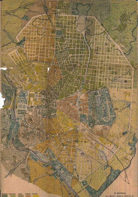 Madrid map of 1902