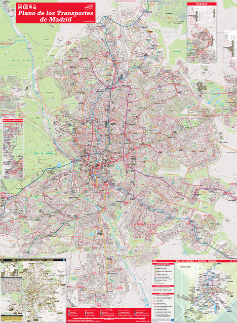 mapa de transporte publico madrid Transporte público de Madrid 2009 | Gifex