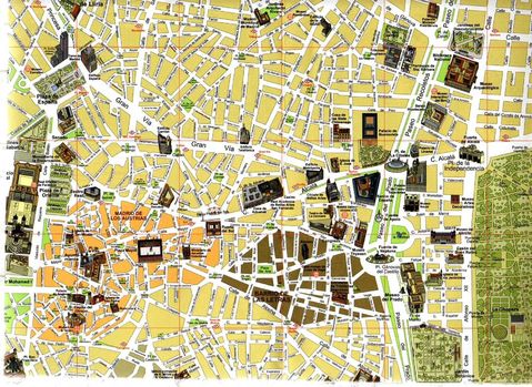 Madrid tourist map