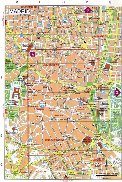 Madrid map