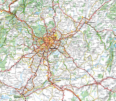 Carreteras de acceso a Madrid