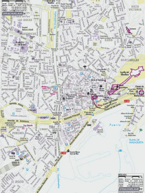 Málaga map