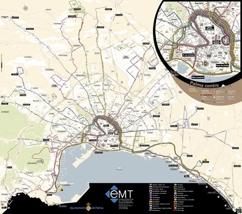 Itinerarios de autobuses de Palma de Mallorca 2008