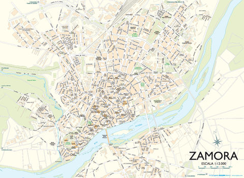 Mapa de Zamora