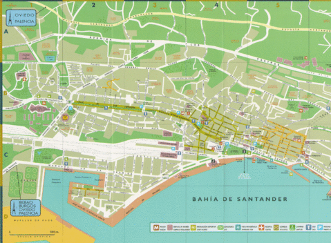 Mapa de Santander