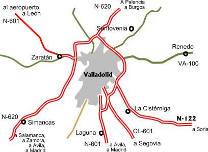 Road access to Valladolid 2007