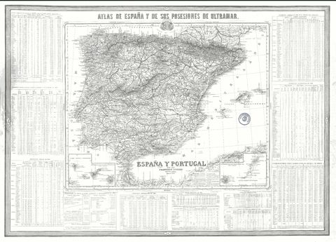 Spain map 1863