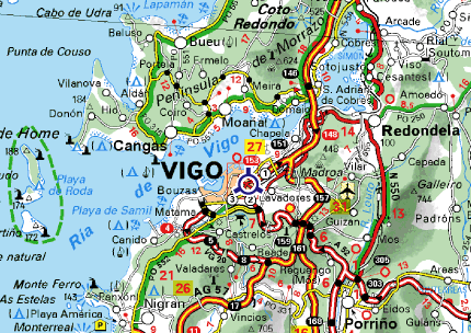 Road access to Vigo