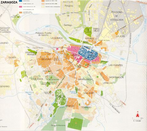 Mapa de Zaragoza