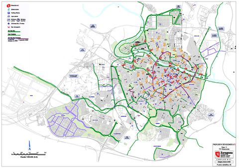 Red de vías ciclistas de Zaragoza 2009