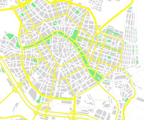 City map of Valencia 2008