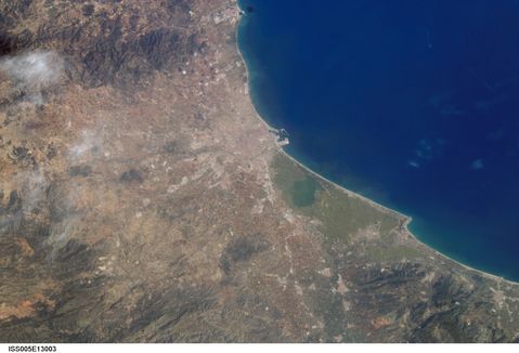 Satellite picture of the Valencian central depression