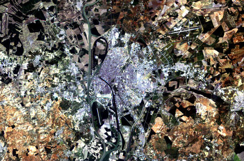 Satellite image of Seville 1984