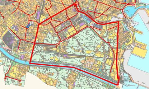 Mapa del distrito de Quatre Carreres