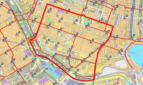 Mapa del distrito de Camins al Grau