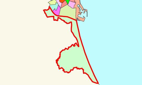 Poblats del Sud district map