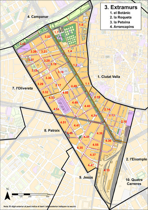 Extramurs district, Valencia