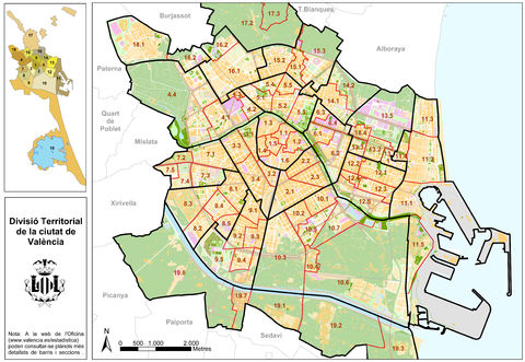 Valencia - Neighborhoods of Valencia