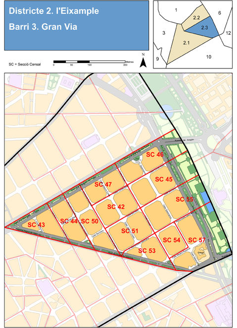 Neighborhood of Gran Via, Valencia