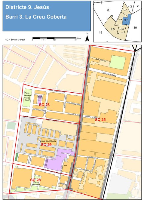 Neighborhood of La Creu Coberta, Valencia