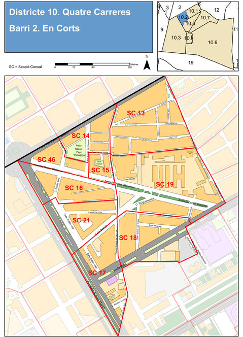 Neighborhood of En Corts, Valencia