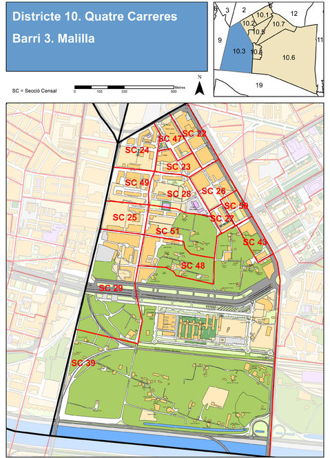 Neighborhood of Malilla, Valencia