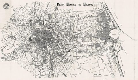 Map of Valencia 1925