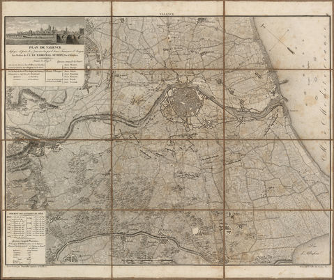 Map of Valencia, January 1812