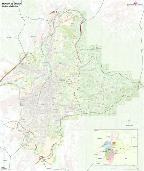 Mapa de Gerona