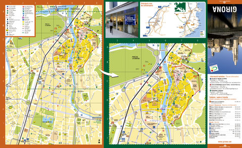 Mapa turístico de Gerona 2010