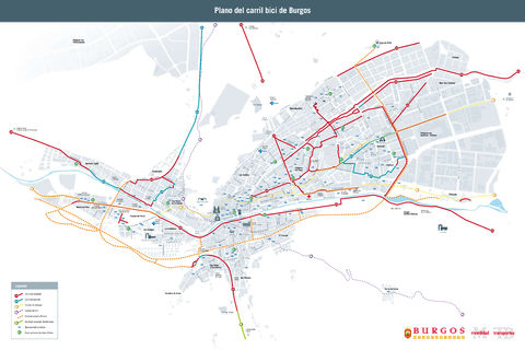 Bike routes and paths in Burgos 2010