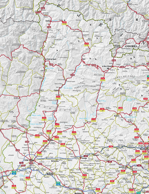 Province of Lleida road map